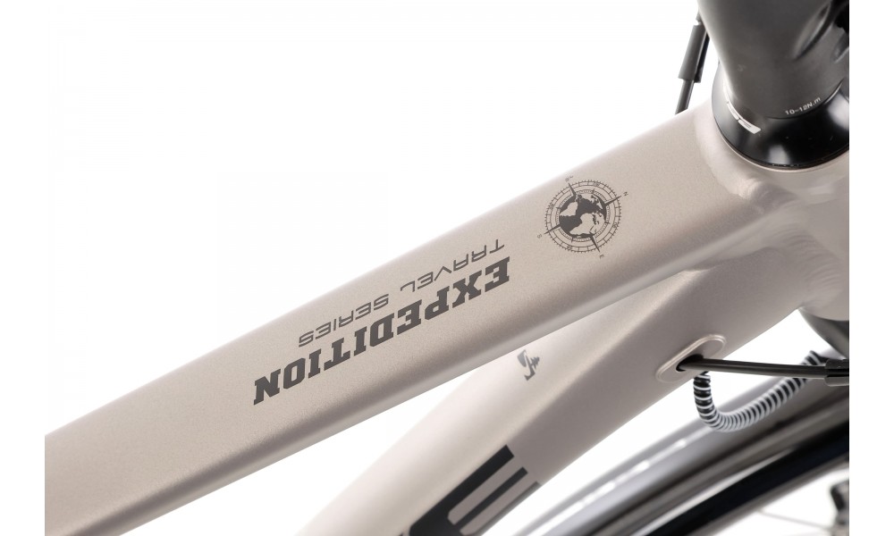 Rower trekingowy Unibike Expedition Man 2024 - grafitowy