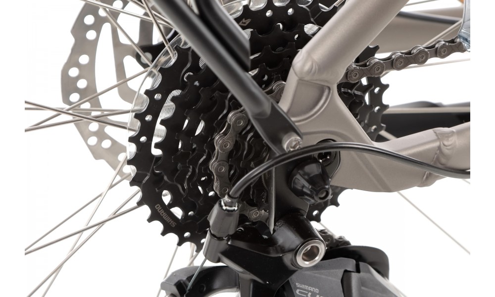 Rower trekingowy Unibike Expedition Man 2024 - grafitowy