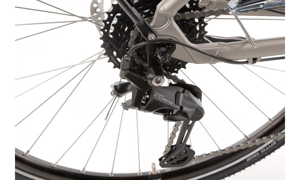 Rower trekingowy Unibike Expedition Man 2024 - grafitowy