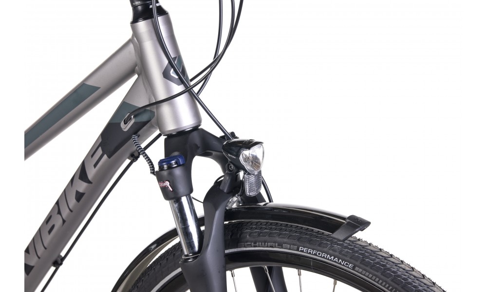 Rower trekkingowy Unibike Atlantis Lady 2024 - szary