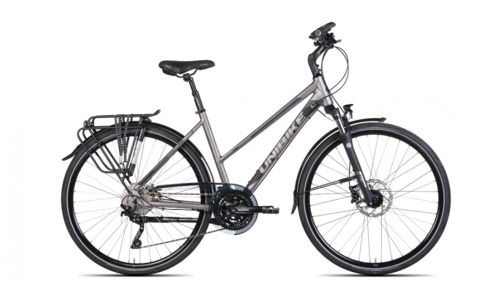 Rower trekkingowy Unibike Atlantis Lady 2024 - szary