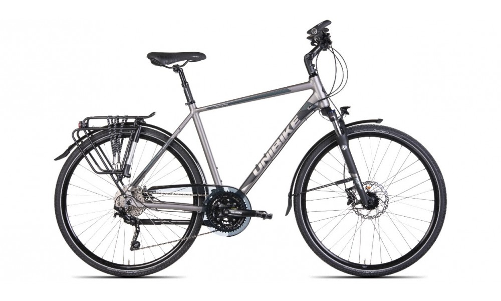 Rower trekkingowy Unibike Atlantis Man 2024 - szary