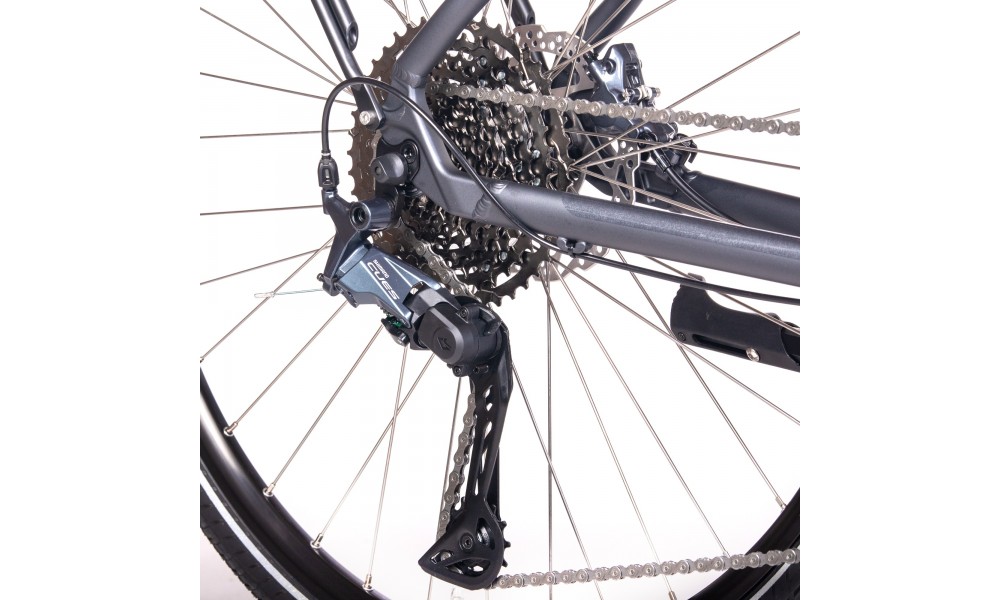 Rower trekingowy Unibike Globetrotter Man 2024 - szary