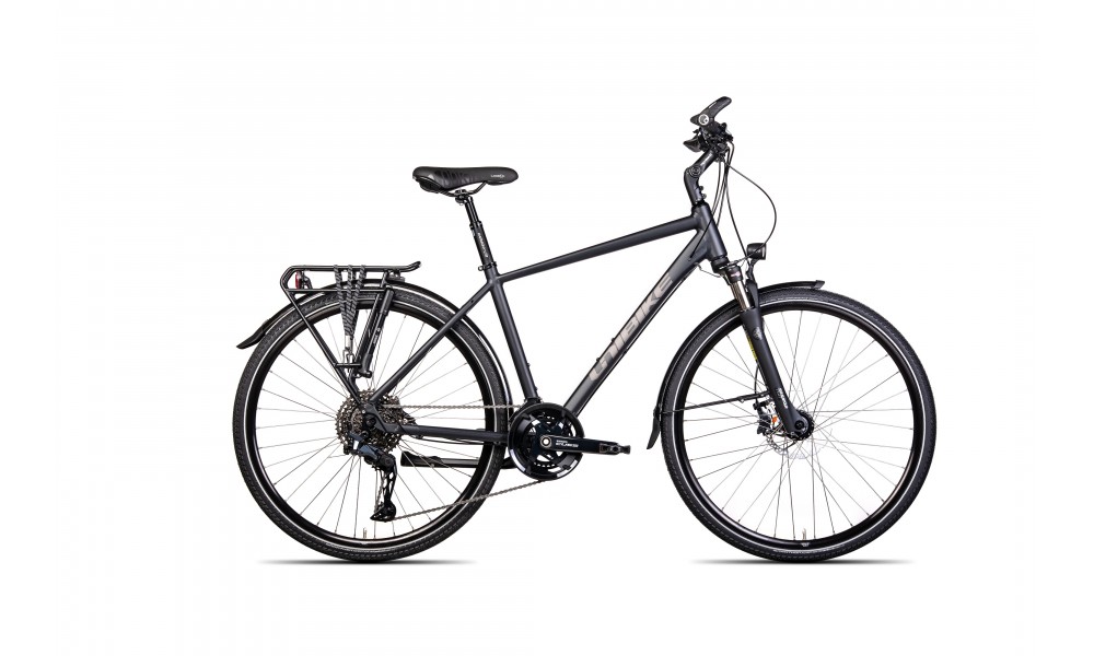 Rower trekingowy Unibike Globetrotter Man 2024 - szary