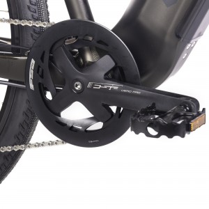 Rower crossowy elektryczny Unibike Falcon Lady - ciemnozielony 2