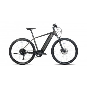 Rower crossowy elektryczny Unibike Falcon Men - zielony 1