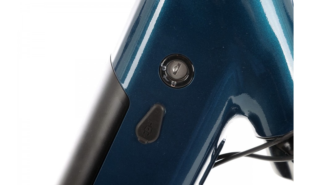 Rower miejski elektryczny Unibike Optima 2024 - niebieski