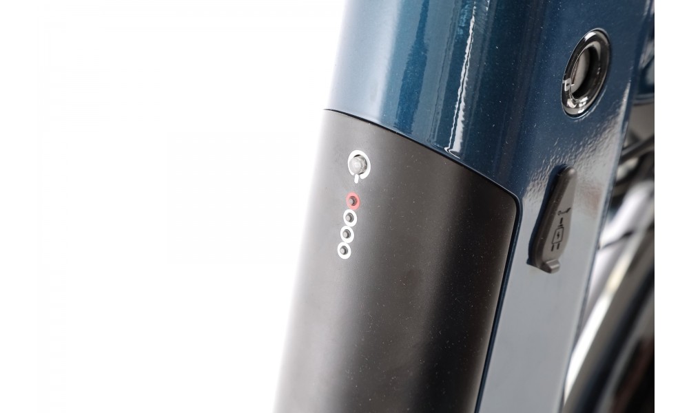 Rower miejski elektryczny Unibike Optima 2024 - niebieski