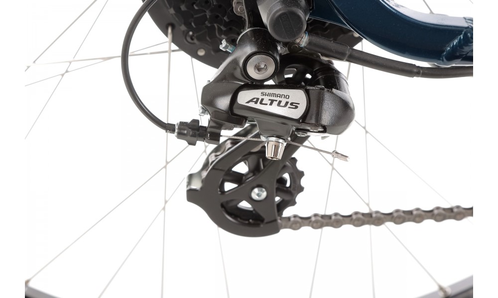 Rower miejski elektryczny Unibike Optima 2024 - niebieski