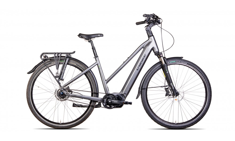 Rower trekingowy elektryczny Unibike Energy Lady 2024 - grafitowy