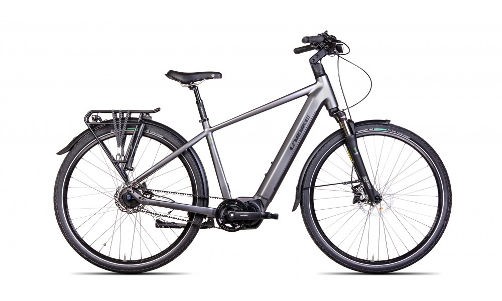 Rower trekingowy elektryczny Unibike Energy Man 2024 - grafitowy