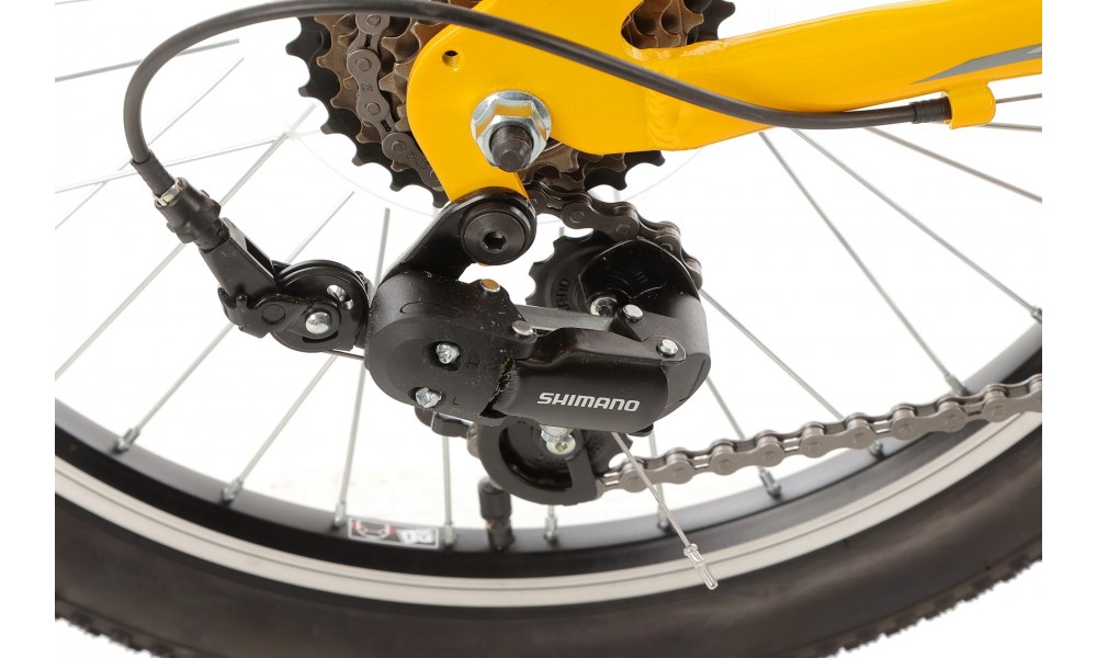 Rower dziecięcy Romet Rambler 20 Kid 2 2024 - żółty-szary