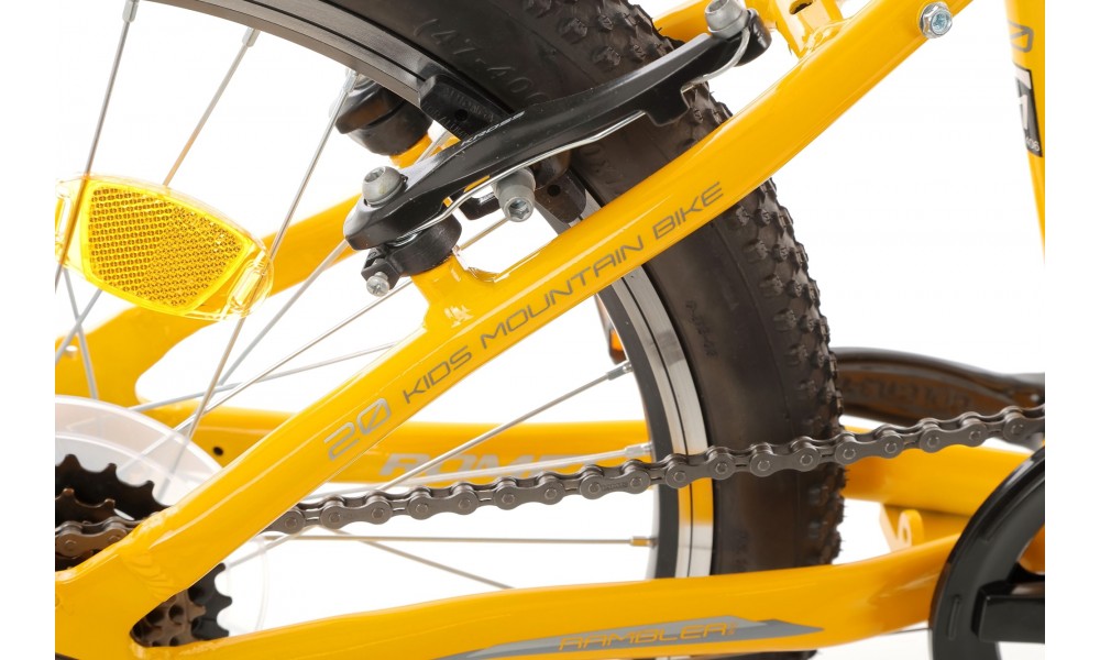 Rower dziecięcy Romet Rambler 20 Kid 2 2024 - żółty-szary