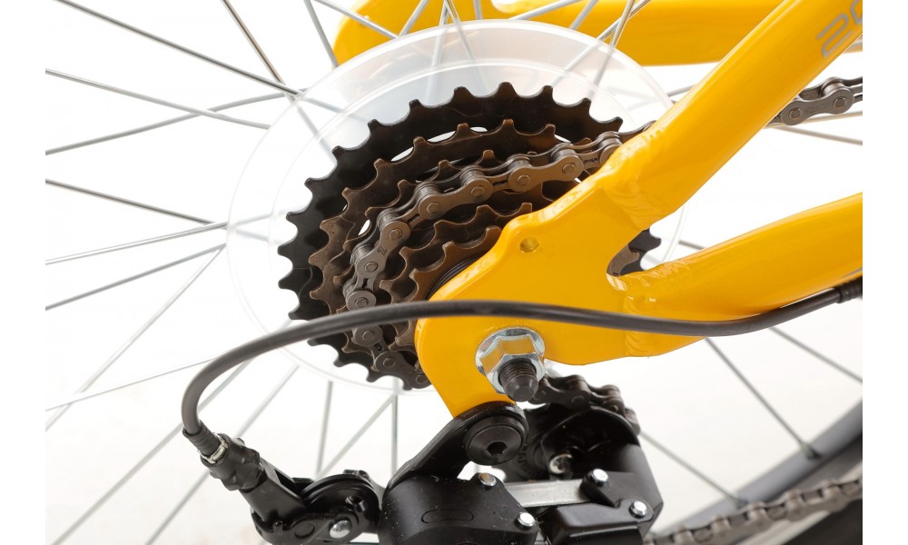 Rower dziecięcy Romet Rambler 20 Kid 2 2024 - żółty-szary