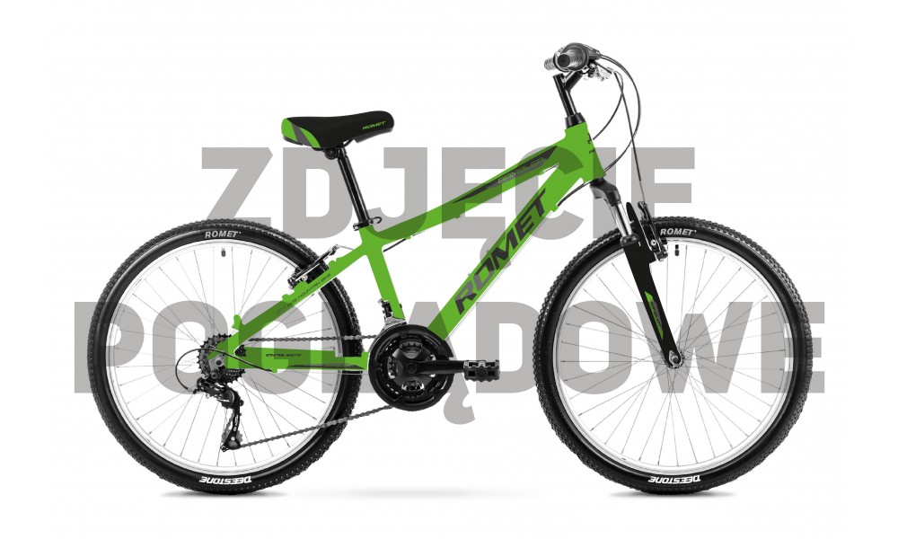Rower górski Romet Rambler 24 2024 - zielony-grafitowy