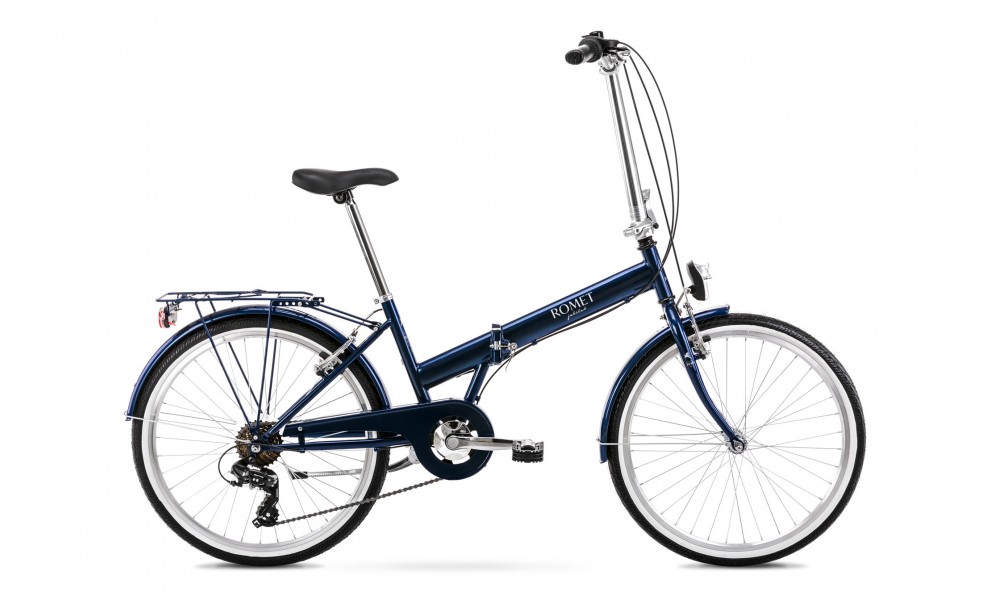 Rower miejski składany Romet Jubilat Eco 2024 - niebieski