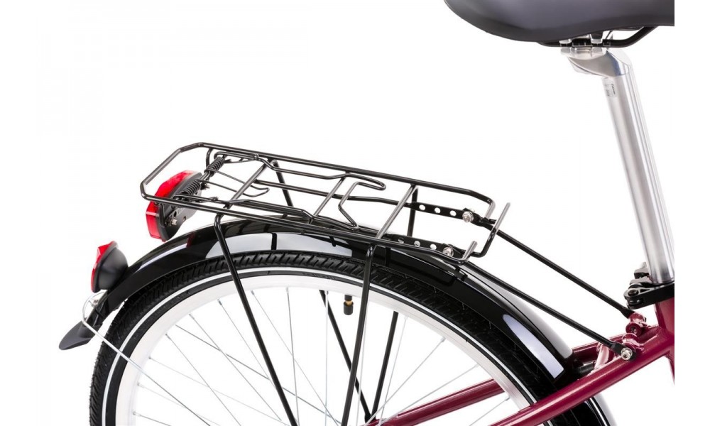 Rower miejski Romet Jubilat 2024 - bordowy
