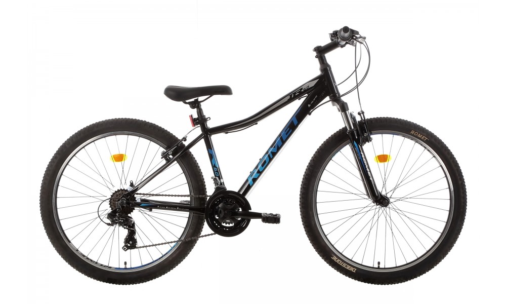 Rower górski Romet Rambler R6.0 JR 2024 - czarno-niebiesko-srebrny