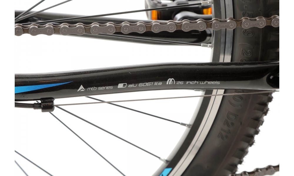 Rower górski Romet Rambler R6.0 JR 2024 - czarno-niebiesko-srebrny