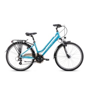 Rower trekkingowy Romet Gazela 26 2 2024 - zielony-kremowy