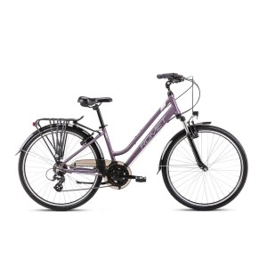 Rower trekkingowy Romet Gazela 26 1 2024 - fioletowy-różowy 1