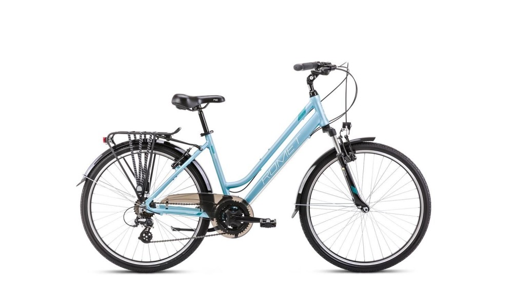 Rower trekkingowy Romet Gazela 26 1 2024 - miętowy-zielony