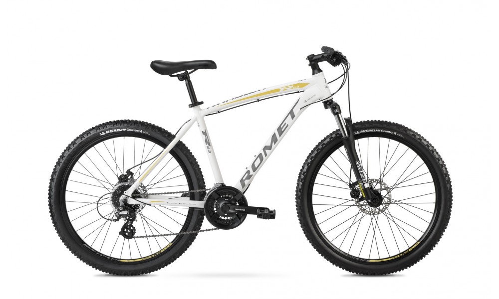 Rower górski Romet Rambler R6.3 2024 - biało-złoty