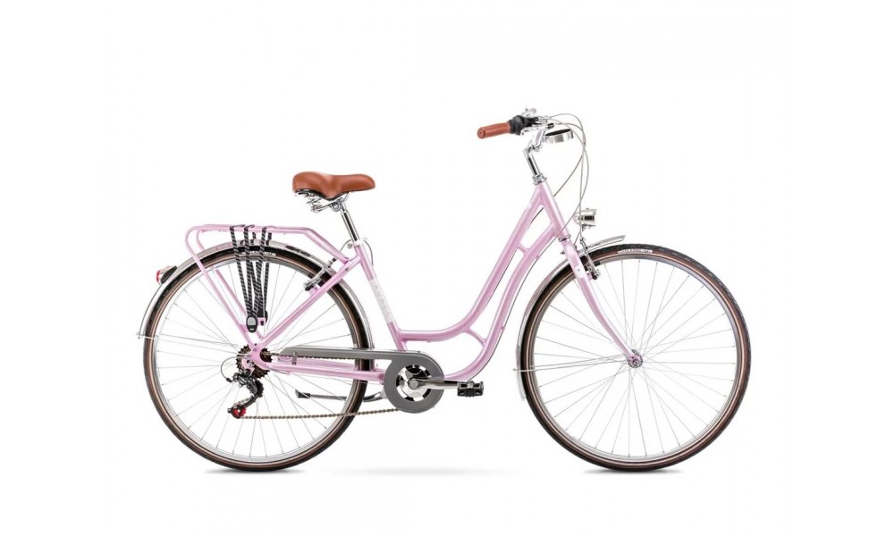 Rower miejski Romet Luiza Eco 26 2024 - różowy