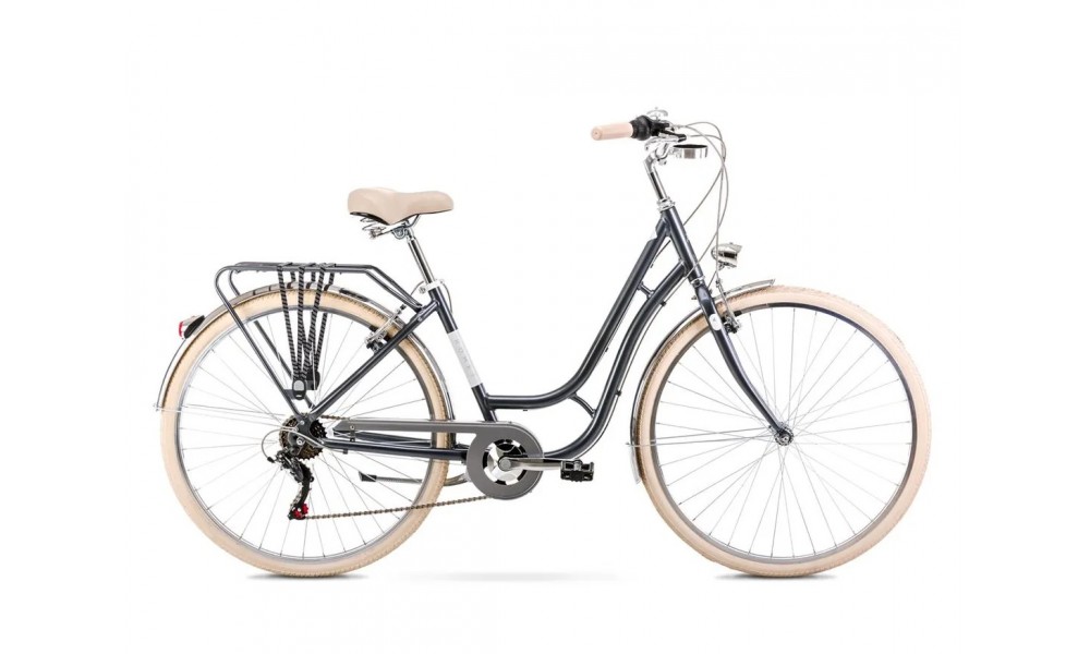 Rower miejski Romet Luiza Eco 26 2024 - szary