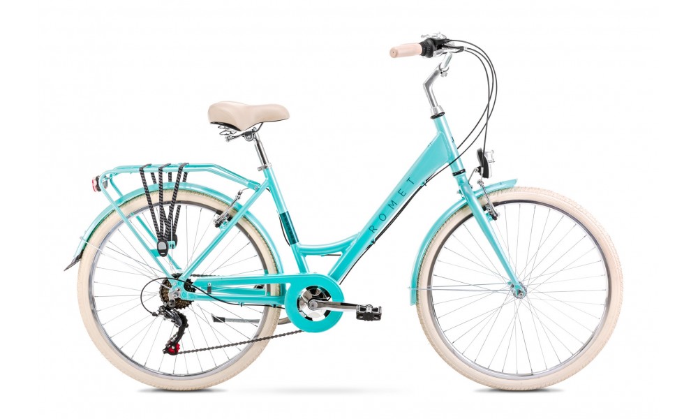 Rower miejski Romet Sonata Eco 26 2024 - miętowy
