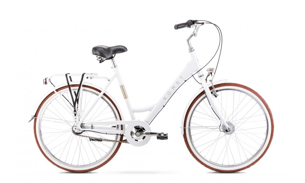 Rower miejski Romet Sonata Classic 26 2024 - biały