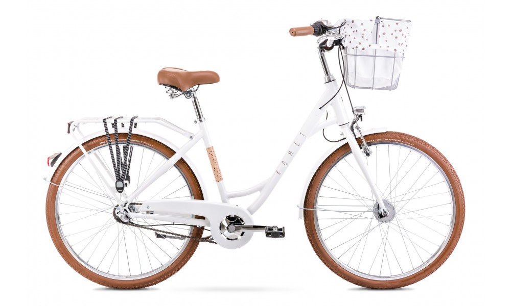 Rower miejski Romet Pop Art Classic 26 2024 - biały