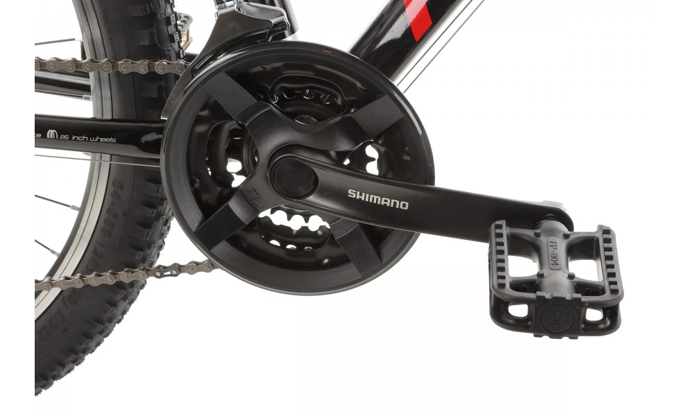 Rower górski Romet Rambler R6.0 2024 - czarno-pomarańczowo-czerwony