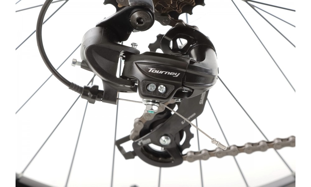 Rower górski Romet Rambler R6.0 2024 - czarno-pomarańczowo-czerwony