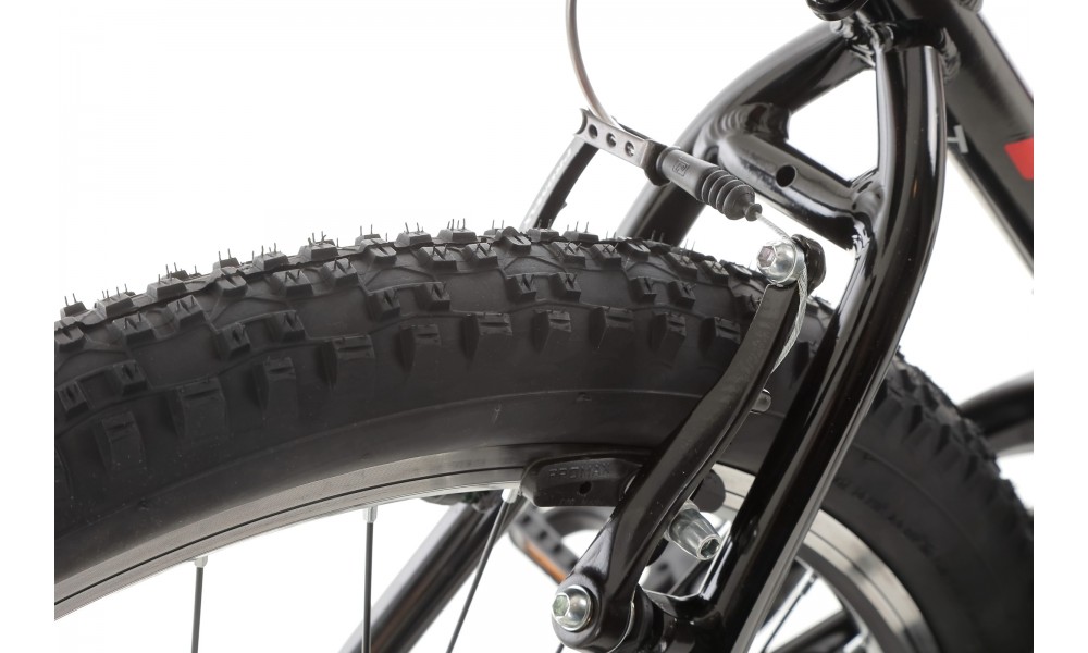 Rower górski Romet Rambler R6.0 2024 - czarno-pomarańczowo-czerwony