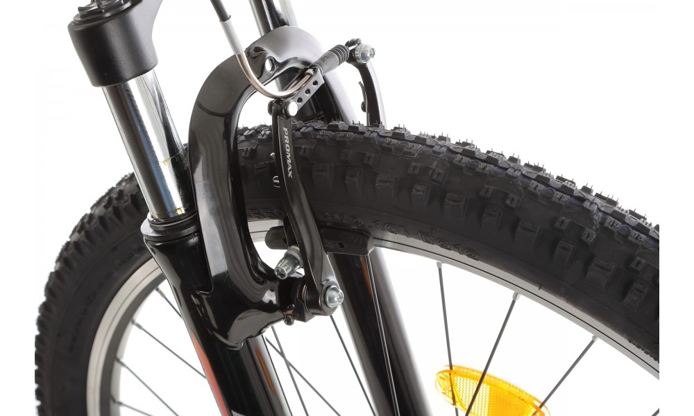 Rower górski Romet Rambler R6.0 2024 - czarno-pomarańczowo-czerwony