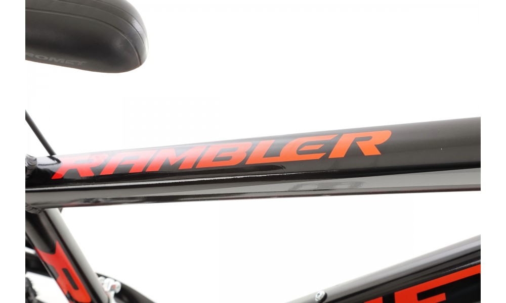 Rower górski Romet Rambler R6.0 2024 - czarno-pomarańczowo-czerwony