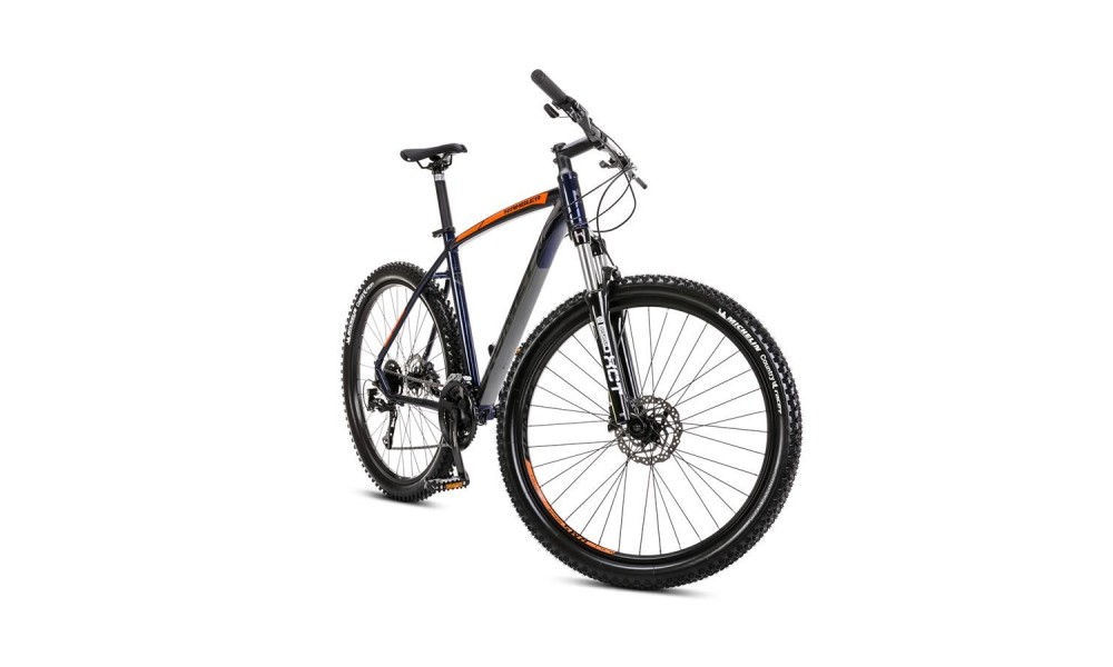 Rower górski Romet Rambler R7.3 2024 - granatowy-pomarańczowy