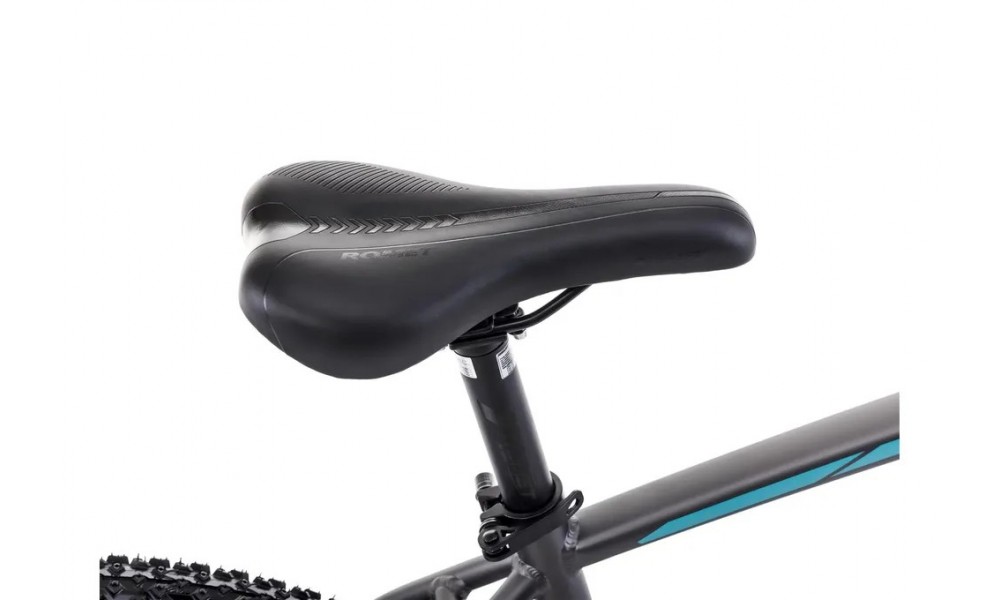 Rower górski Romet Rambler R7.4 2024 - grafitowo-srebrno-turkusowy