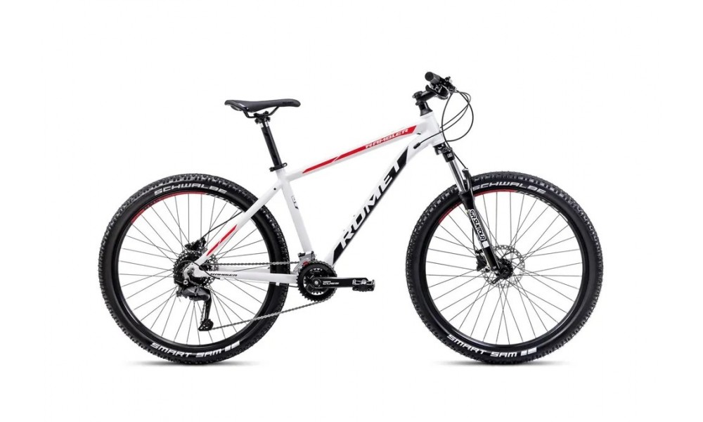 Rower górski Romet Rambler R7.2 CS 2024 - biały-czerwony-czarny