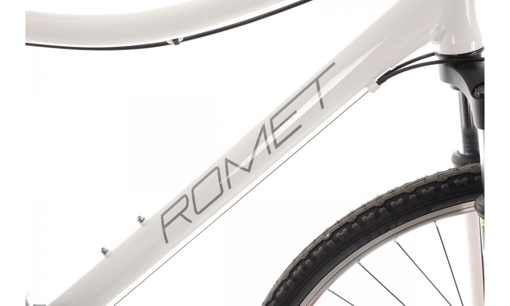Rower crossowy Romet Orkan D 2024 - biało-fioletowy