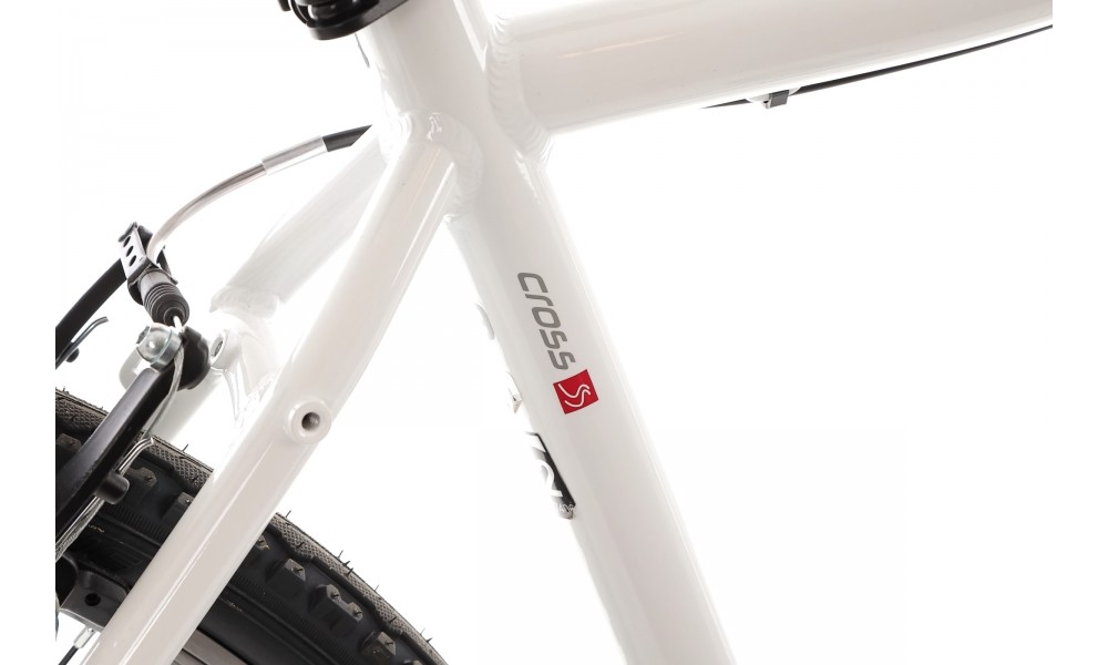 Rower crossowy Romet Orkan D 2024 - biało-fioletowy