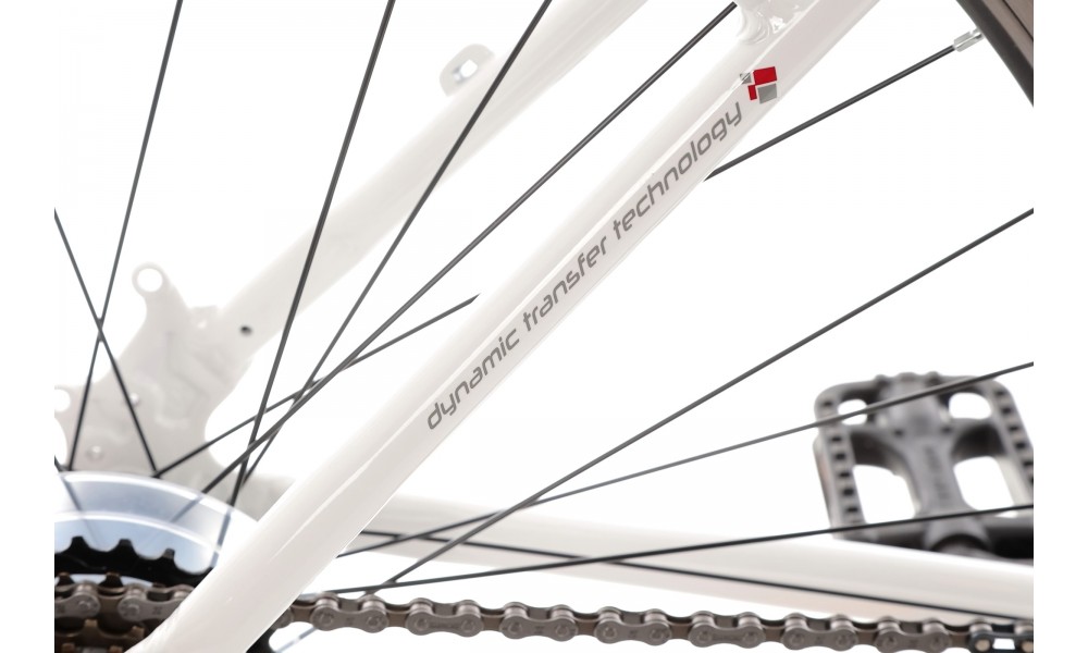 Rower crossowy Romet Orkan D 2024 - biało-fioletowy