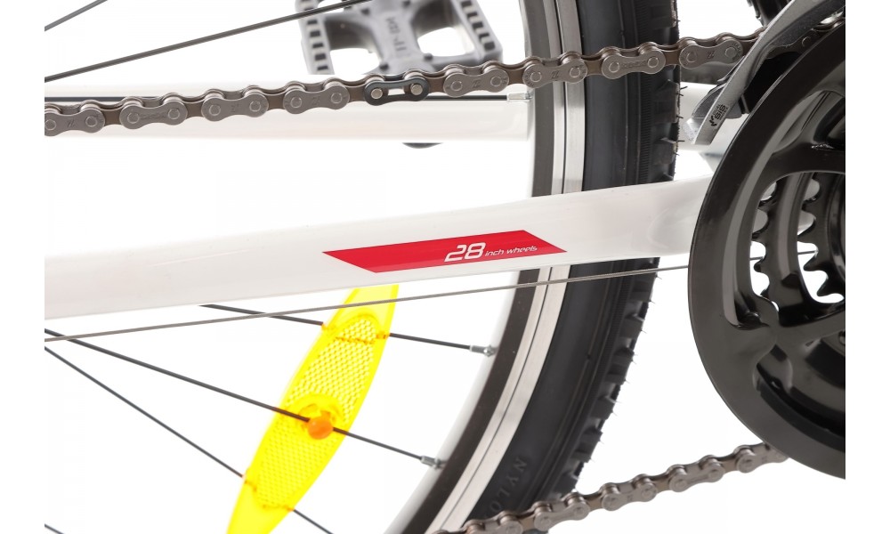 Rower crossowy Romet Orkan D 2024 - biało-fioletowy