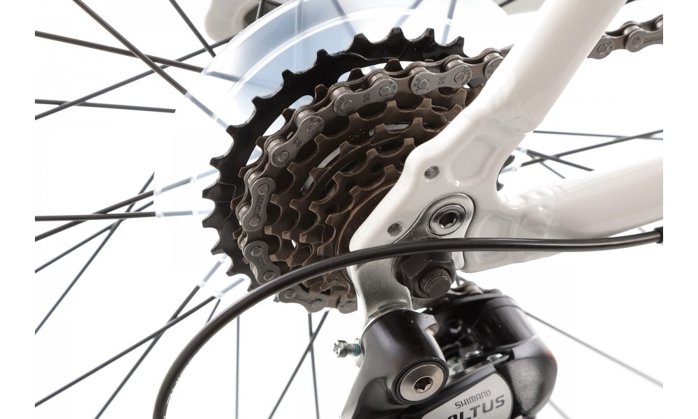 Rower crossowy Romet Orkan D 2024 - biało-fioletowy