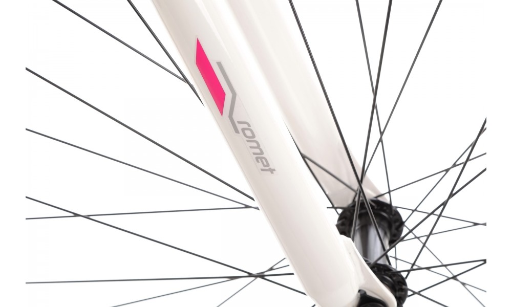 Rower crossowy Romet Orkan D 2024 - biało-fioletowy