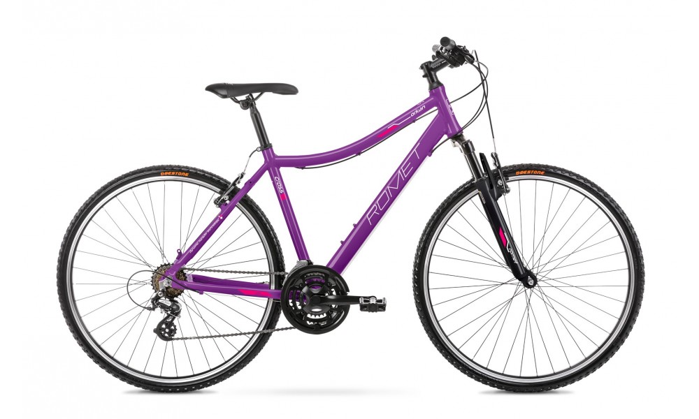 Rower crossowy Romet Orkan D 2024 - fioletowy-różowy