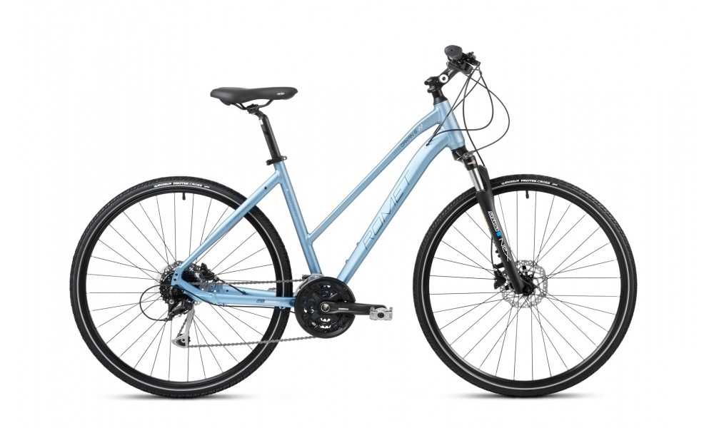 Rower crossowy Romet Orkan 6 D 2024 - niebieski-czarny-szary