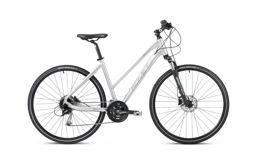 Rower crossowy Romet Orkan 6 D 2024 - srebrny-grafitowy