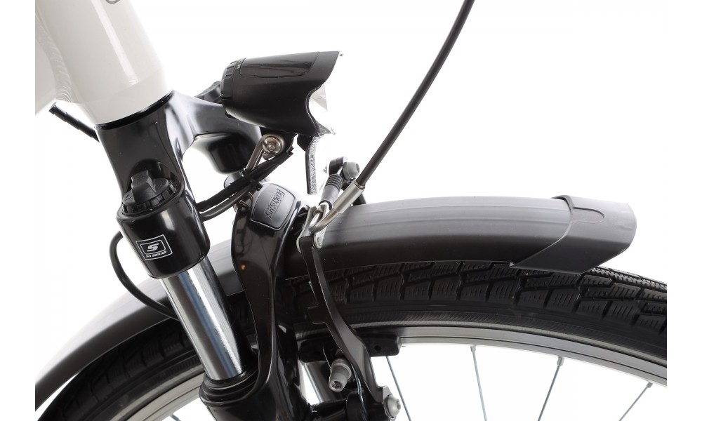 Rower trekkingowy Romet Gazela 5 2024 - biało-złoty